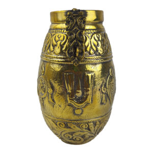 Brass Shankhu Chakra Nama Hundi Gold Colour